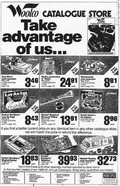 Woolco Toy land circa 1979