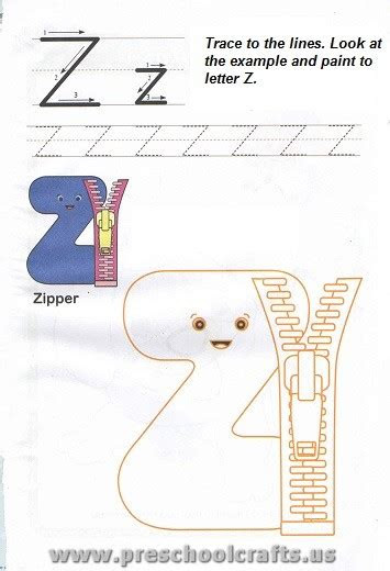  alphabet letter z worksheets for preschool preschool crafts