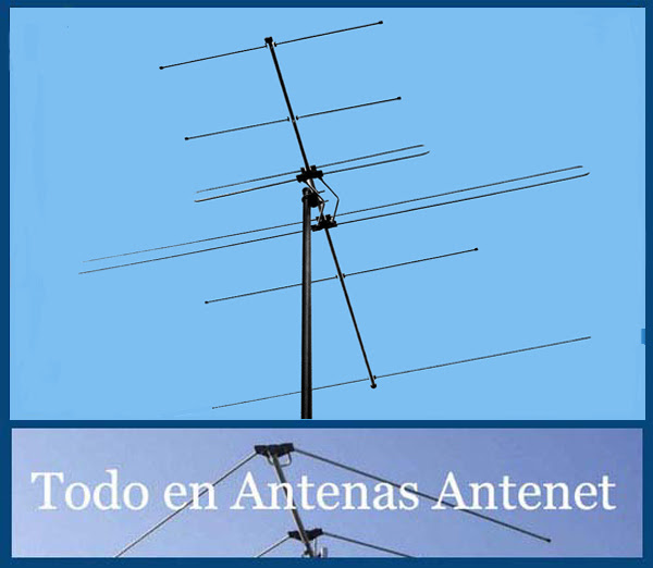 Antena de tv,fm multicanal rural AT-6 antenasantenet
