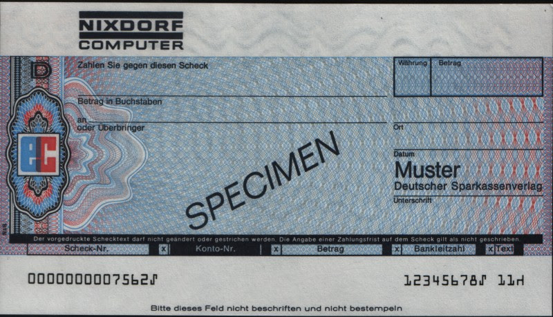 Scheckformular Muster / In 50 Jahren Von Der Scheckkarte Zur Girocard Bankenverband / Kostenlose ...