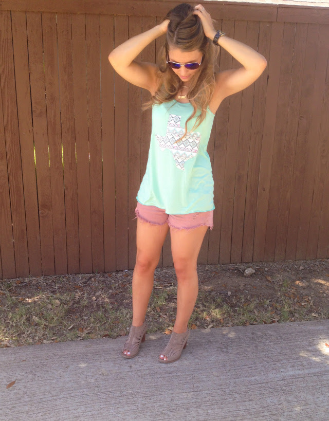 Katydid TX Tank TJ Maxx Cutoffs DSW Heels