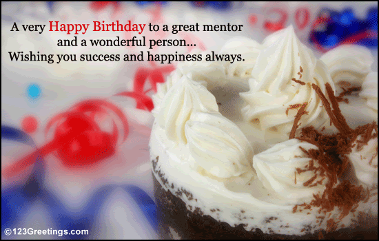 birthday wishes for boss. A warm formal irthday wish.