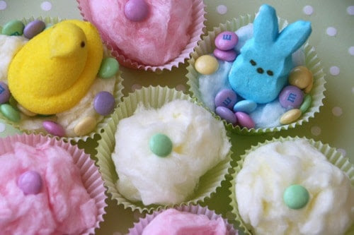 easter cupcakes ideas. Cotton Candy Easter Cupcakes