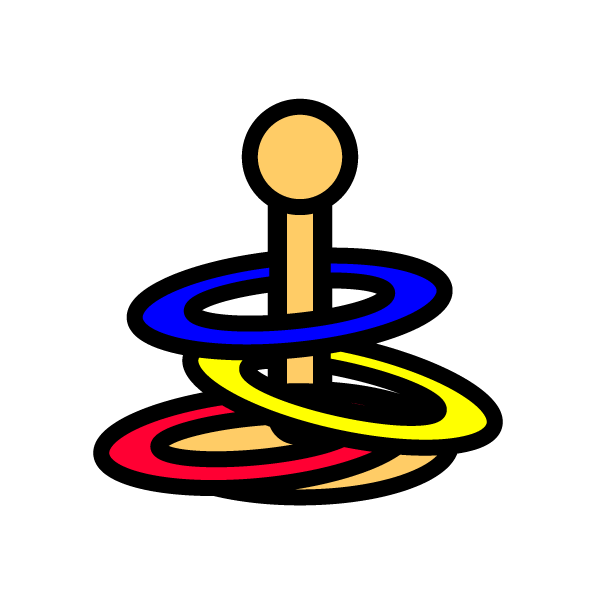 かわいい輪投げの無料イラスト 商用フリー オイデ43