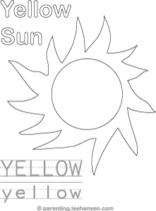 yellow color trace and read activity sheet