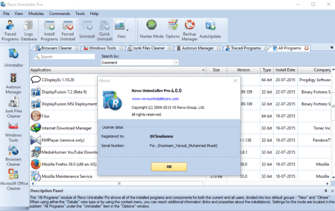 Revo Uninstaller Pro Full Crack v4.4 Descargar Gratis por MEGA 2021 – Desinstala y elimina programas no deseados en tu sistema.