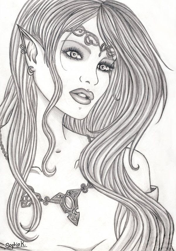 23+ Elf Princess Coloring Page, Important Concept!