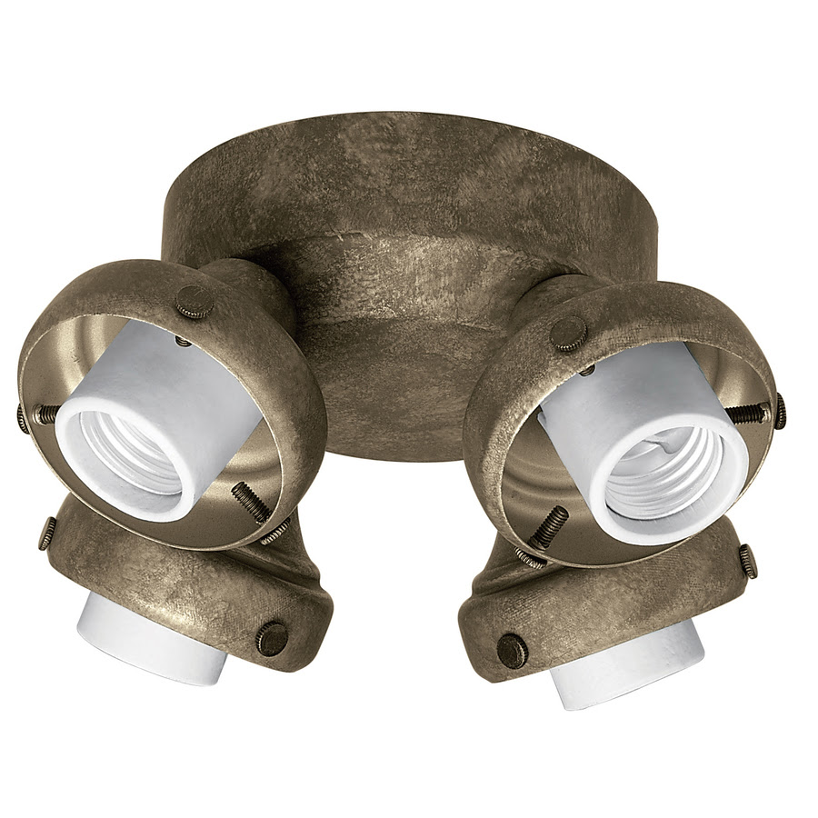 Shop Hunter 4-Light Provencal Gold Ceiling Fan Light Kit ...