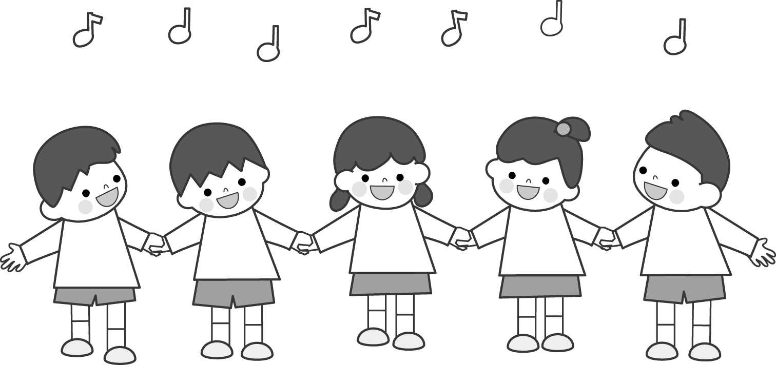 合唱 歌う 無料イラスト