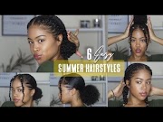 Viral 6 EASY NO BRAID NATURAL HAIRSTYLES Perfect for Summer 2020 , Video cute and easy hairstyles for girls viral!