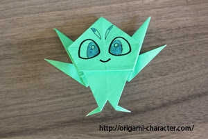 折り紙 ポケモン セレビィの折り方 キャラクター折り紙 Com
