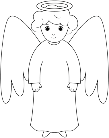 Angel Coloring Page Free Printable Coloring Pages