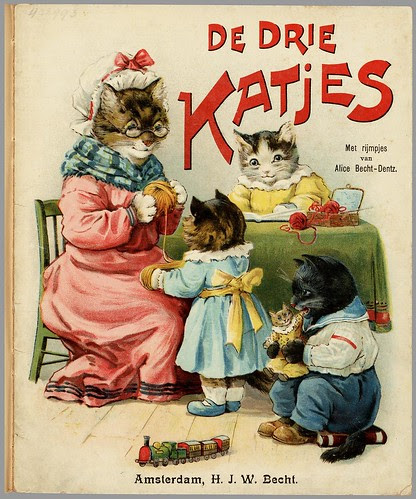De drie katjes - met rijmpjes van Alice Becht-Dentz, 1905