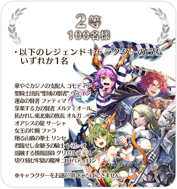 チェインクロニクル3 年末チェンボ絆くじ