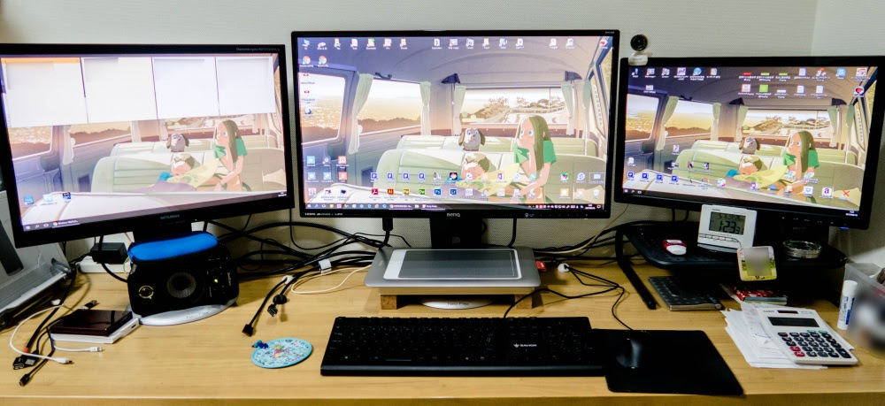 Windows 10 マルチディスプレイでそれぞれ違う壁紙を設定する方法