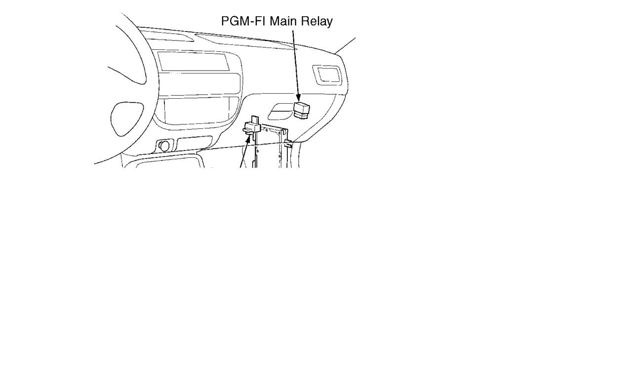 2001 honda civic ex main relay location