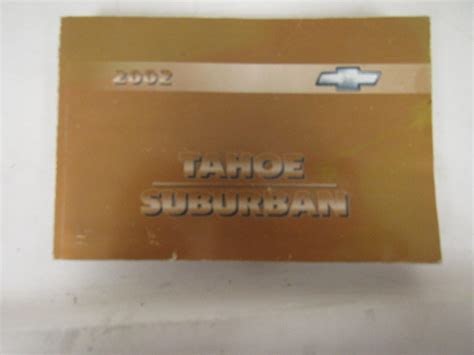 PDF 2002 Chevrolet Tahoe Suburban Owners Manual