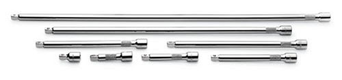SK 4539 8 Piece 3/4-Inch Drive 1-1/2-Inch, 3-Inch, 4-Inch, 6-Inch, 8-Inch, 10-Inch, 18-Inch and 24-Inch Wobble Extension Set