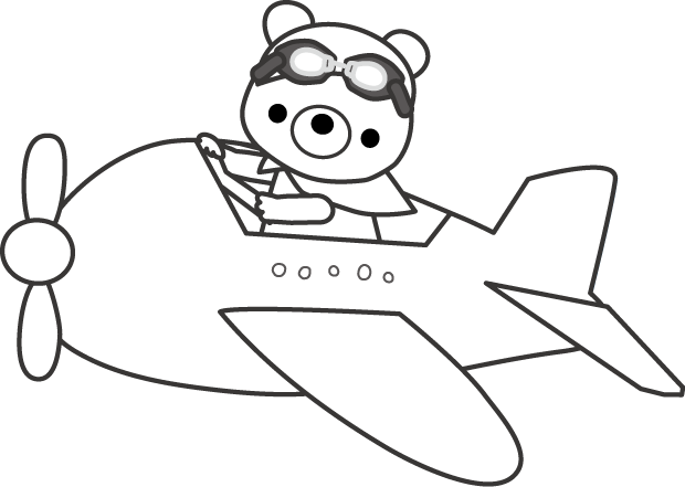 飛行機のイラスト 無料素材