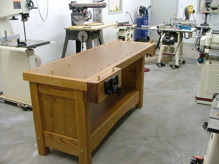 Oak Woodworking Bench - by TheQueTip @ LumberJocks.com ~ woodworking ...