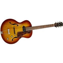 Godin 5th Avenue Kingpin Archtop Hollowbody Electric Guitar With P-90 Pickup Cognac Burst (Cognac Burst)