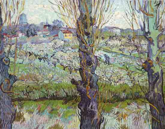 of Arles Flowering Orchards, Vincent van Gogh