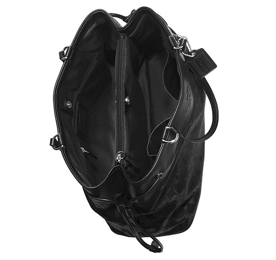 coach in style signature nylon carryall 32702 drawstrg signature 32702 coach carryall style in  nylon drawstrg