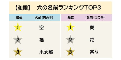 最新版 犬の名前ランキング 和風の名前が人気 名づけのポイントも