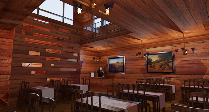 shows interior fit out of