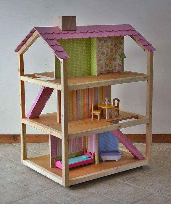 DIY Projects Dream Dollhouse Woodworking Plans by Ana White