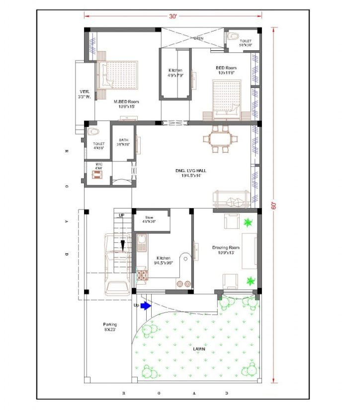 30 x 60 house plans modern architecture center house plans 1 696x826