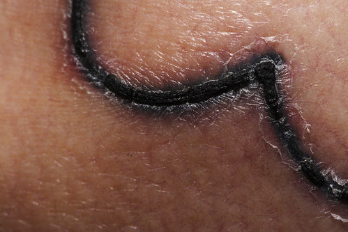 Ever wonder what a tattoo looks like a couple days after getting it?