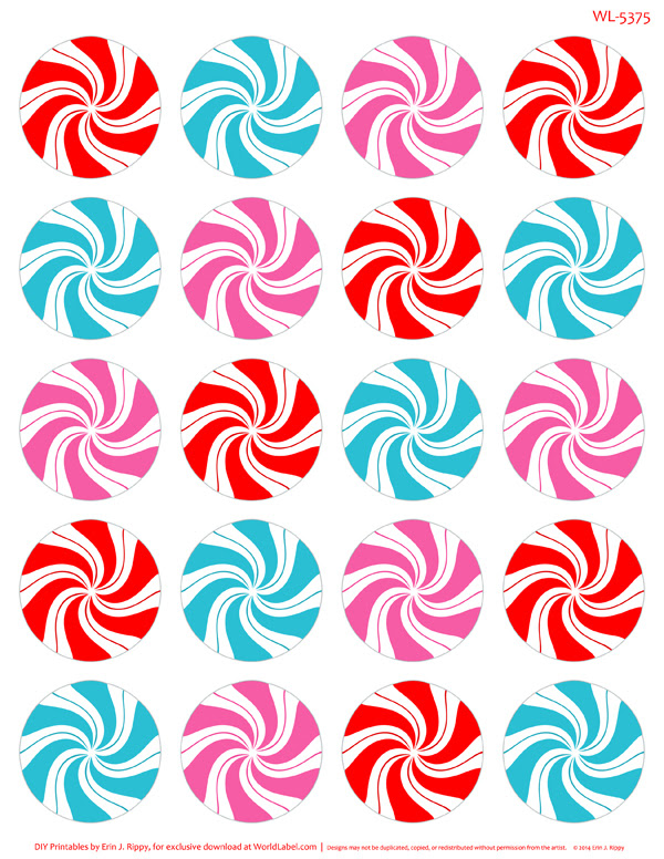 Peppermint Please Christmas Printable Labels & Tags | Worldlabel Blog