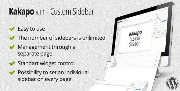 Kakapo - Custom Sidebar for every page - CodeCanyon Item for Sale