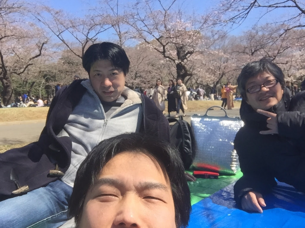 3 24 日 代々木公園でのお花見 二次会 沖縄居酒屋 58 渋谷 三次会 歌広場 四次会ミュージックバー Nob 渋谷 My First Jugem