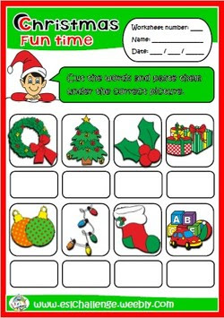 Christmas picture dictionary