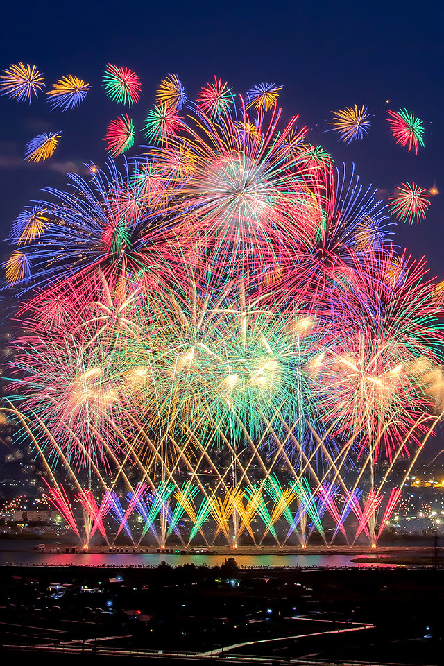熊本地震復興祈願 第30回記念 やつしろ全国花火競技大会 光の情景 Kyushu Photolog