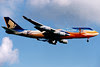 Singapore Airlines | Boeing 747-400 | 9V-SPK | Tropical Megatop livery | Hong Kong International