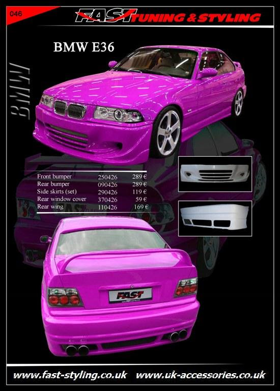 BMW E36 Pink Body Kit BMW United Kingdom UK Accessories Autotrader Van 