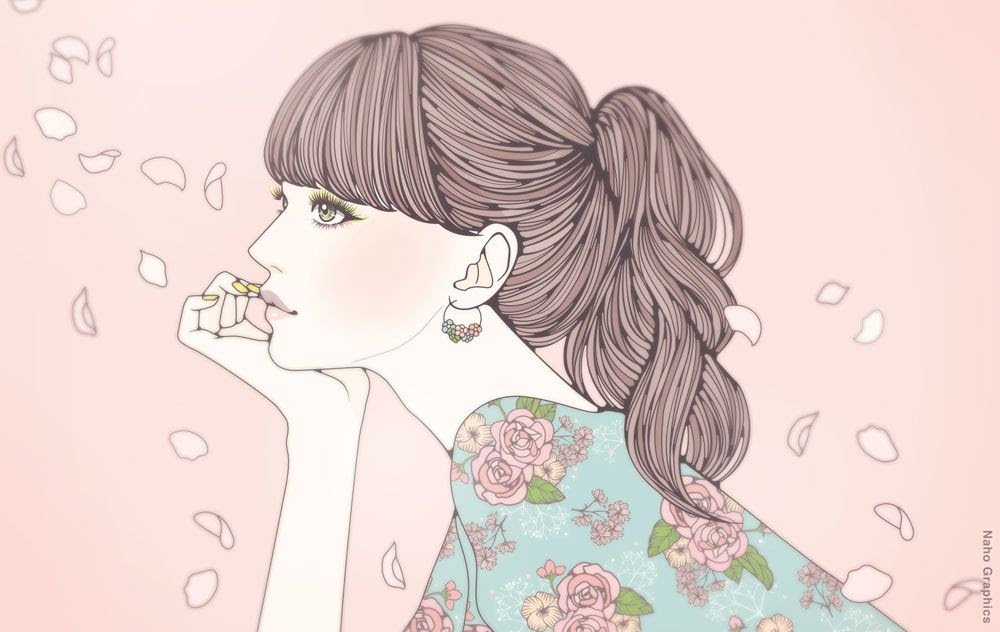 コレクション 女の子 おしゃれ イラスト 横顔