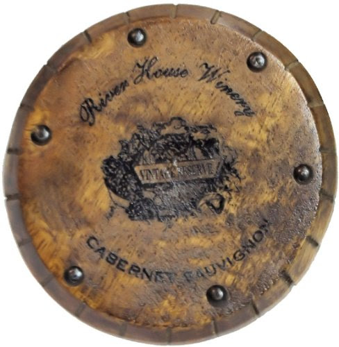 Seasons of Cannon Falls Old World Winery Cabernet Sauvignon Wine Bottle Wood Coasters - Set of 4
