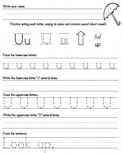 Handwriting Worksheets | Proper Letter Formation