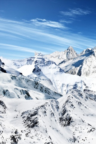 Snowy Mountain Peaks Ultra HD Desktop Background Wallpaper for 4K UHD TV : Tablet : Smartphone