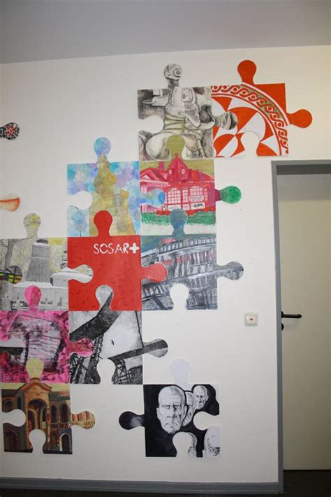 puzzle art ideas  pinterest puzzle piece