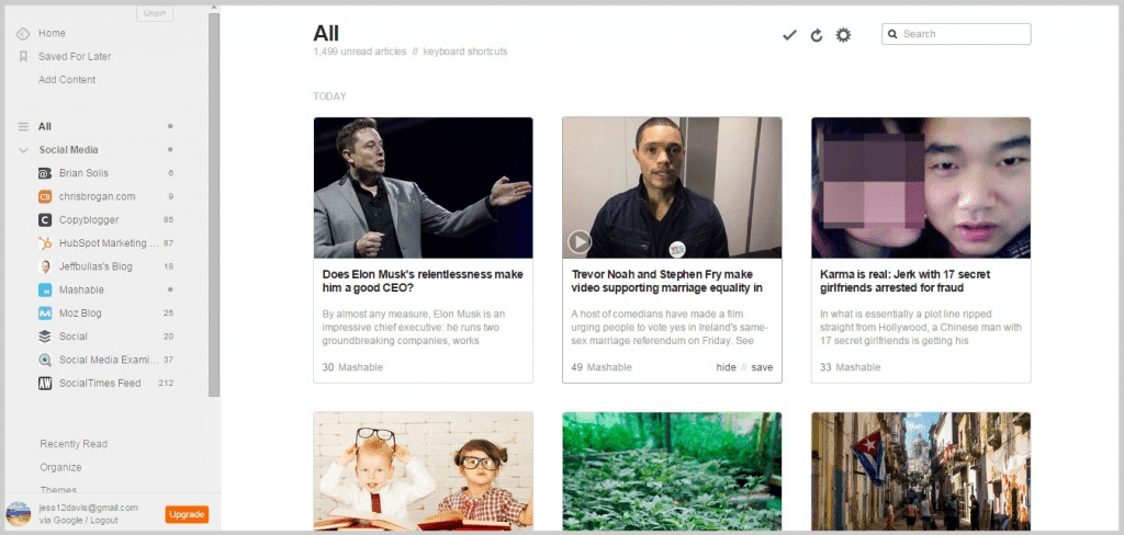 Feedly social media automation