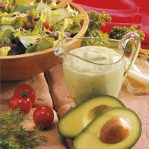Avocado Salad Dressing (low fat, low carb, and totally yummy!)