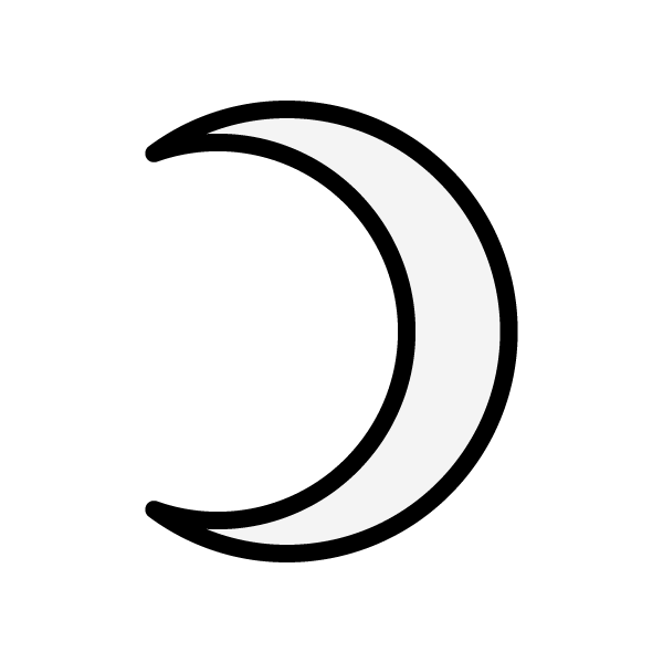 かわいい月の無料イラスト 商用フリー オイデ43