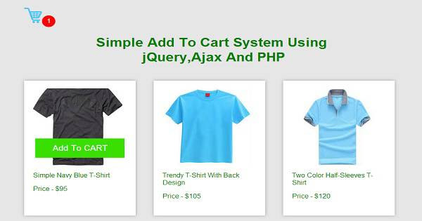 Simple Add To Cart System Using Jquery Ajax And Php May 2020