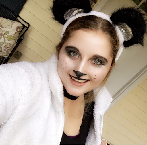 Crafty Panda Halloween Makeup