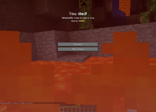 Swimming in lava